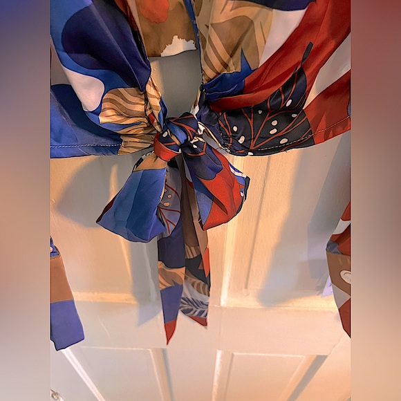 En Saison tie front ballet cardigan top for Women size Large - Picture 3 of 16